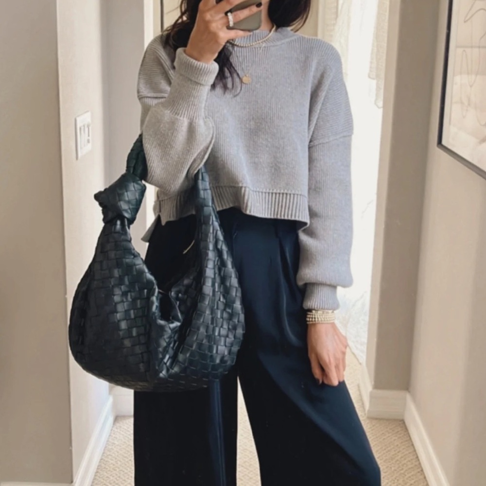 Free People Easy Street Crop Sweater XS